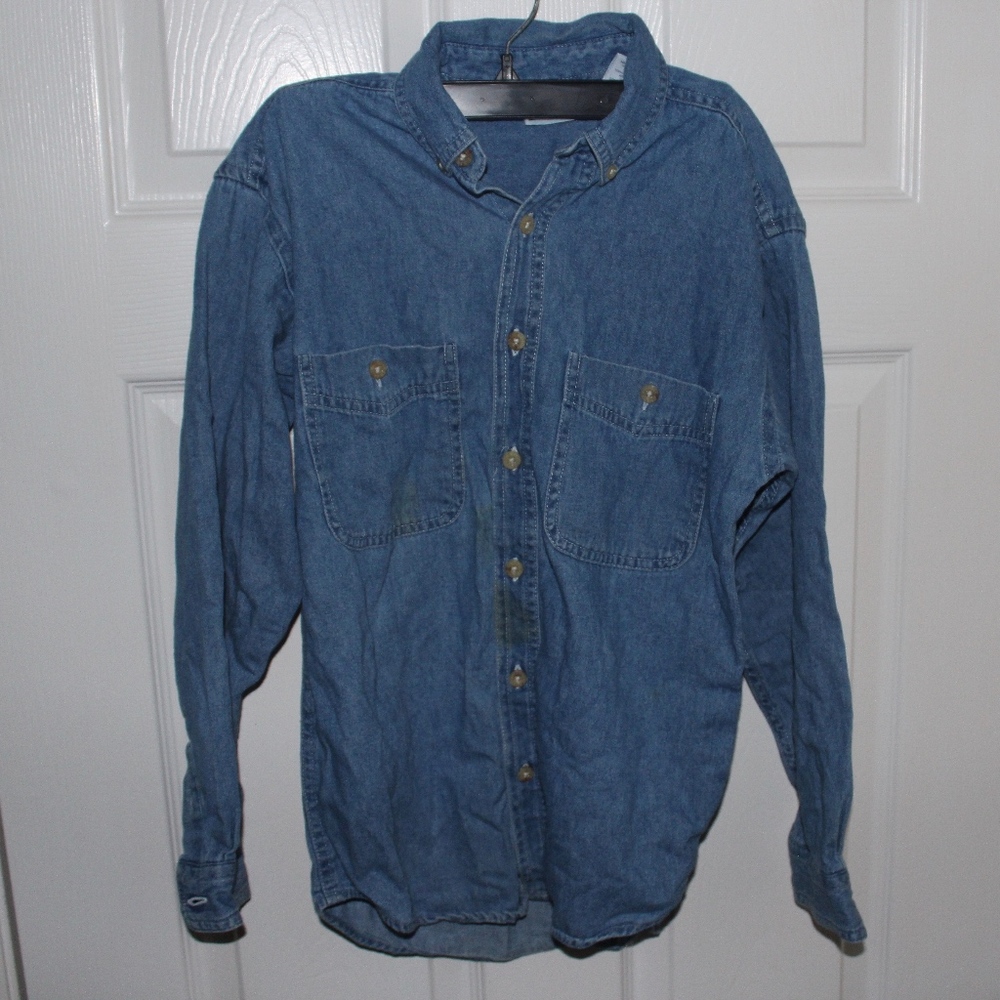 Arizona Long Sleeve Button-Front Jean Shirt